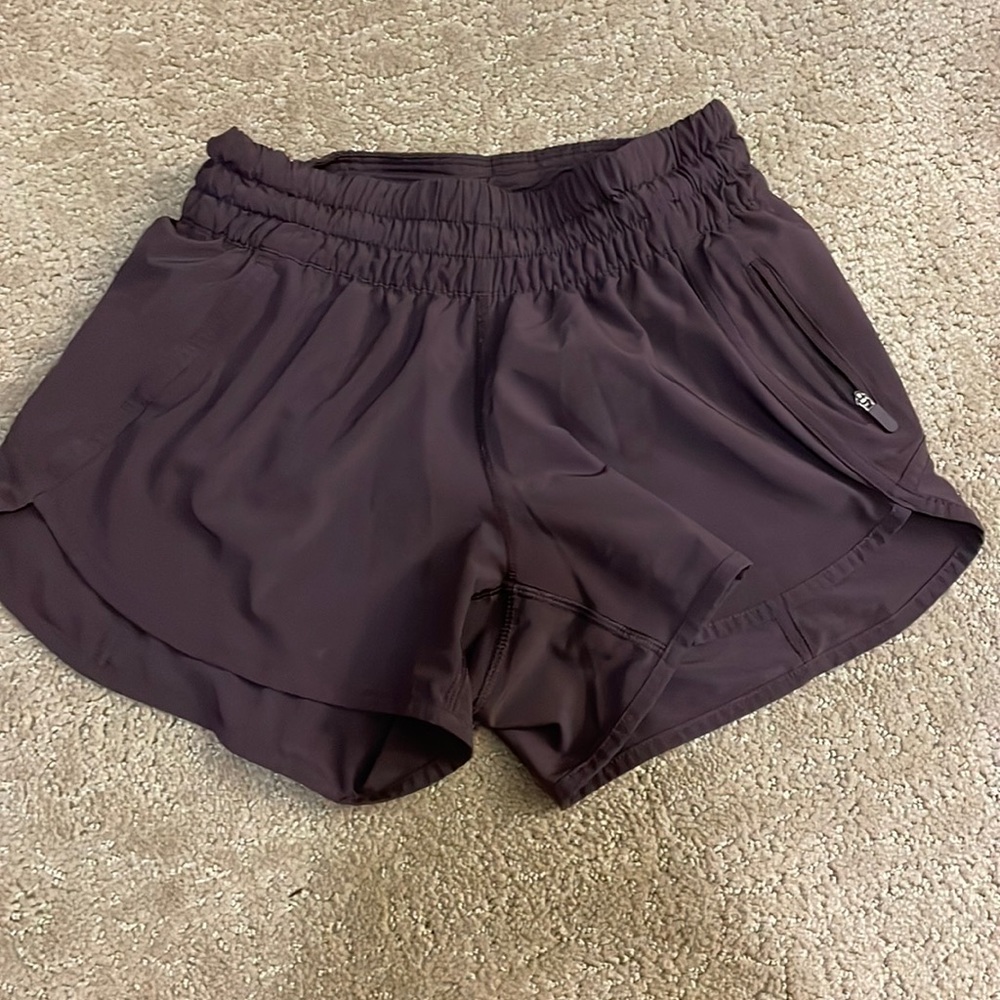 Dark purple lululemon shorts, size 4.